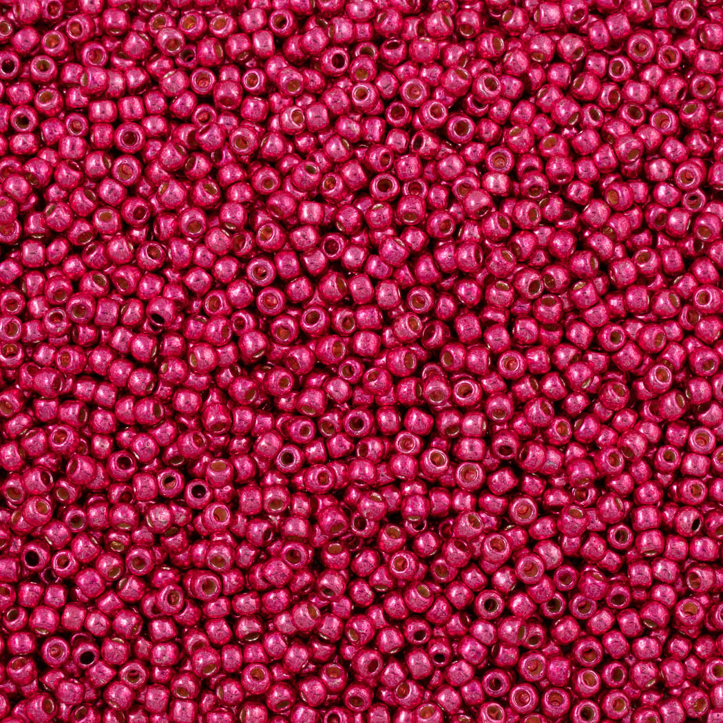 50g Toho Round Seed Bead 6/0 PermaFinish Galvanized Orchid (563PF)