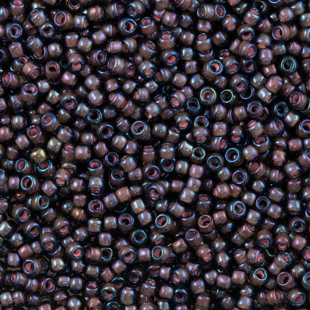 50g Toho Round Seed Bead 8/0 Inside Color Amethyst Pink Lined (382)