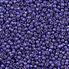 50g Toho Round Seed Bead 8/0 PermaFinish Galvanized Violet (581PF)
