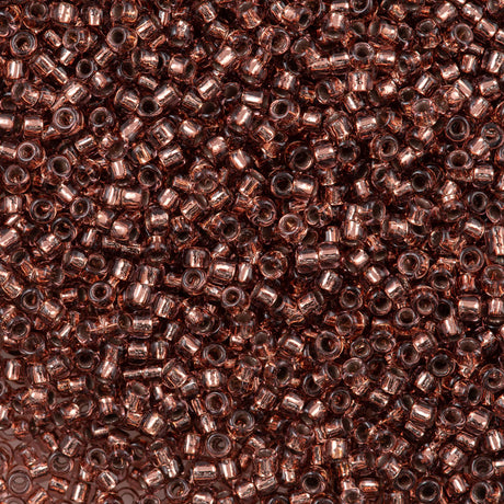 50g Toho Round Seed Bead 8/0 Copper Lined Light Amethyst (746)