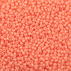 Miyuki Round Seed Bead 11/0 Duracoat Dyed Opaque Dark Salmon 22g Tube (4462)