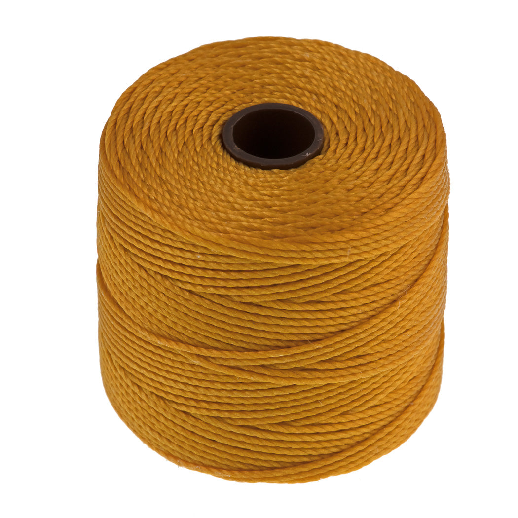 Light Gold S-Lon Bead Cord 77 Yard Spool .5mm TEX 210