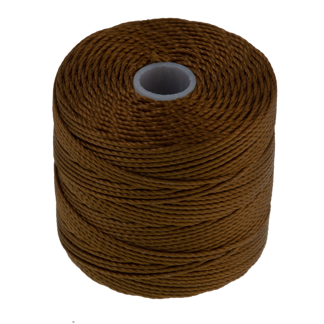 Milk Chocolate S-Lon Bead Cord 77 Yard Spool .5mm TEX 210