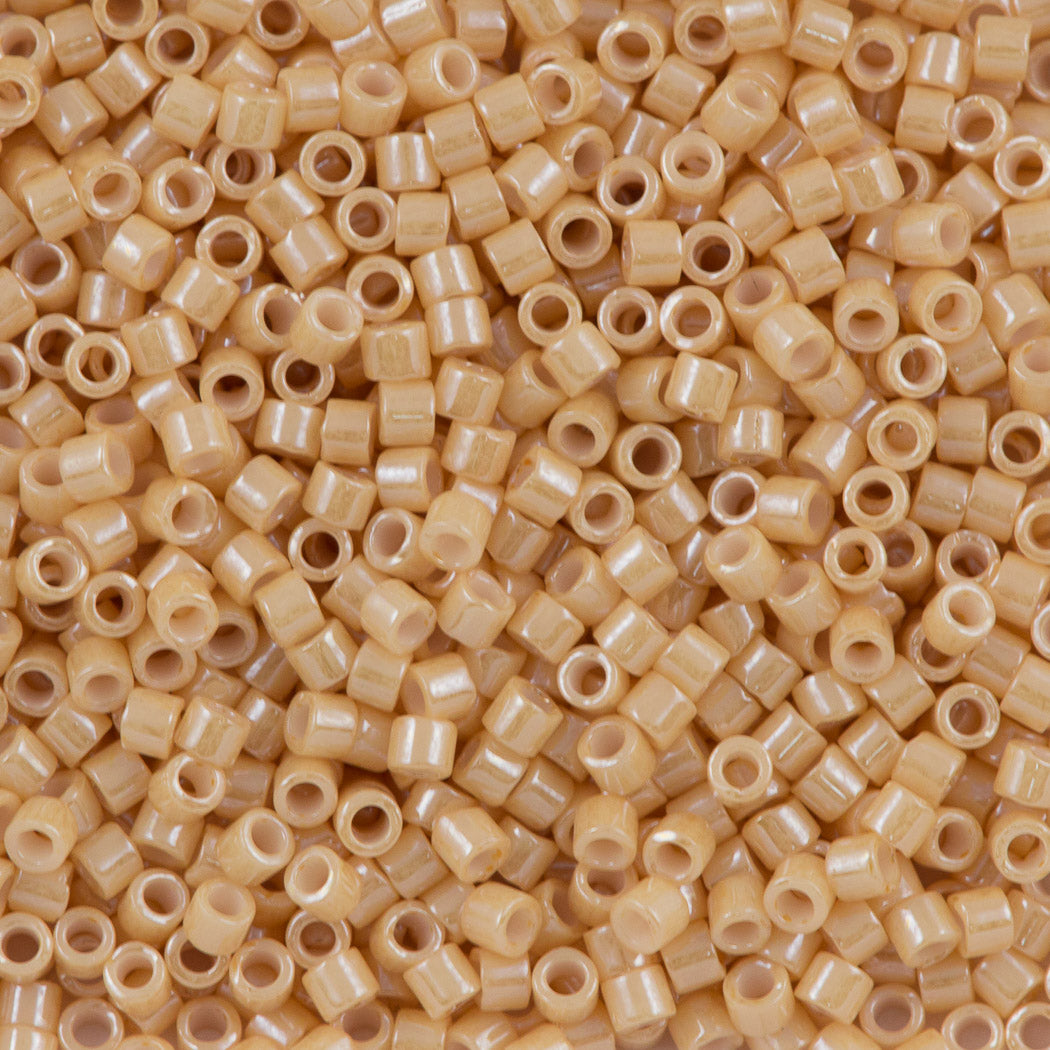 Miyuki Delica Seed Bead 10/0 Opaque Tan Luster DBM205