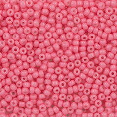 50g Miyuki Round Seed Bead 11/0 Duracoat Dyed Opaque Party Pink (4467)