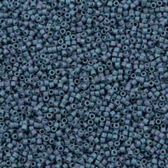 100g Miyuki Delica seed bead 11/0 Matte Light Grey Blue DB376