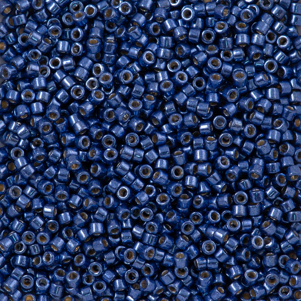 Miyuki Delica Seed Bead 11/0 Duracoat Galvanized Mermaid Blue 2-inch Tube DB2517