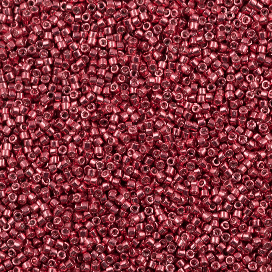Miyuki Delica Seed Bead 11/0 Galvanized Dyed Color Raspberry 7g Tube DB428