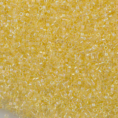 25g Miyuki Delica seed bead 11/0 Inside Dyed Color Soft Yellow AB DB53