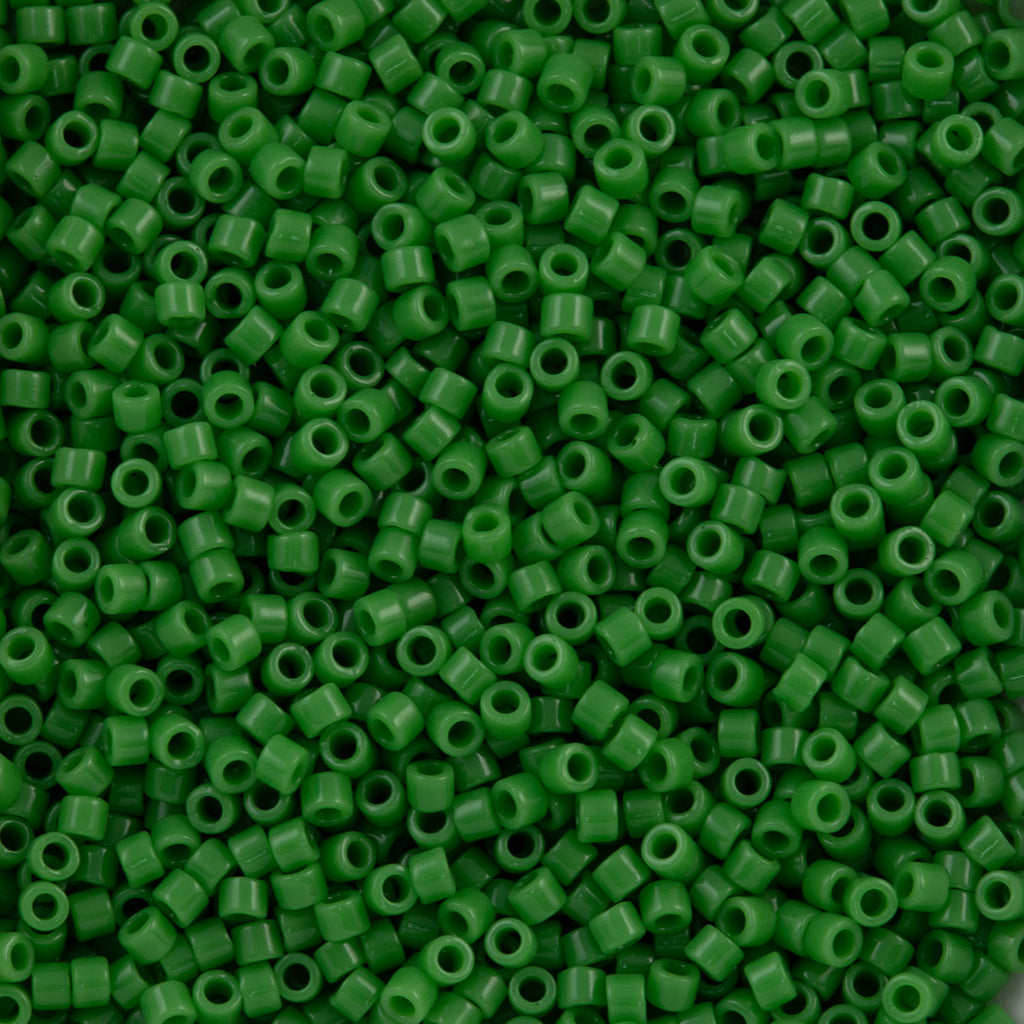 Miyuki Delica Seed Bead 11/0 Opaque Pea Green 2-inch Tube DB724