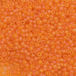 Miyuki Round Seed Bead 11/0 Matte Transparent Orange AB (138FR)