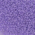 50g Miyuki Round Seed Bead 11/0 Semi Matte Lined Lilac (1924)