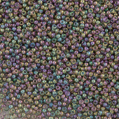 50g Miyuki Round Seed Bead 11/0 Transparent Grey Luster AB (2440)