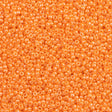 50g Miyuki Round Seed Bead 11/0 Opaque Light Orange Luster (423)