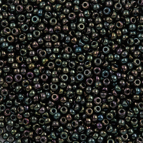 50g Miyuki Round Seed Bead 11/0 Metallic Green (453)