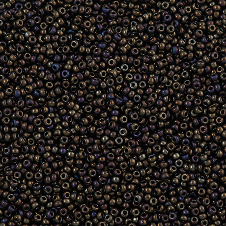 50g Miyuki Round Seed Bead 11/0 Metallic Brown Iris (458)