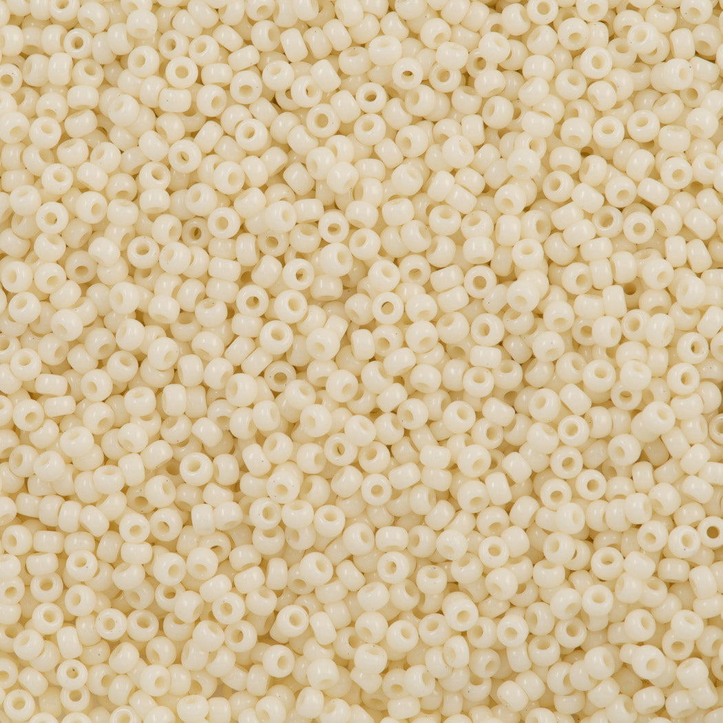 50g Miyuki Round Seed Bead 11/0 Ivory Pearl Ceylon (491)
