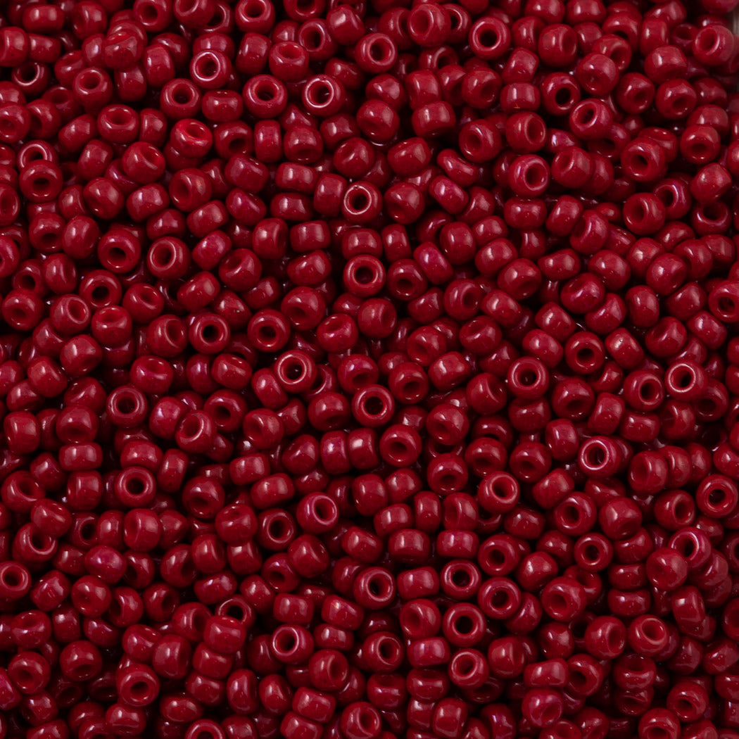 Miyuki Round Seed Bead 11/0 Opaque Dyed Maroon (1464)