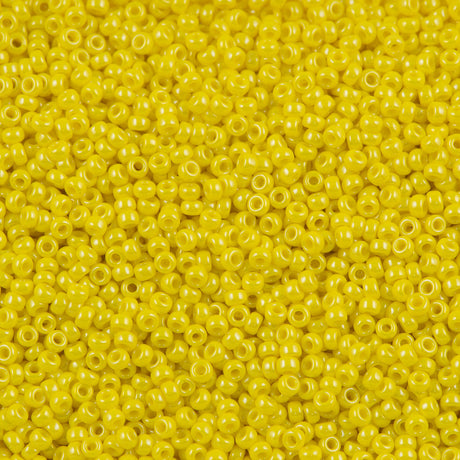Miyuki Round Seed Bead 11/0 Opaque Yellow Luster (422)