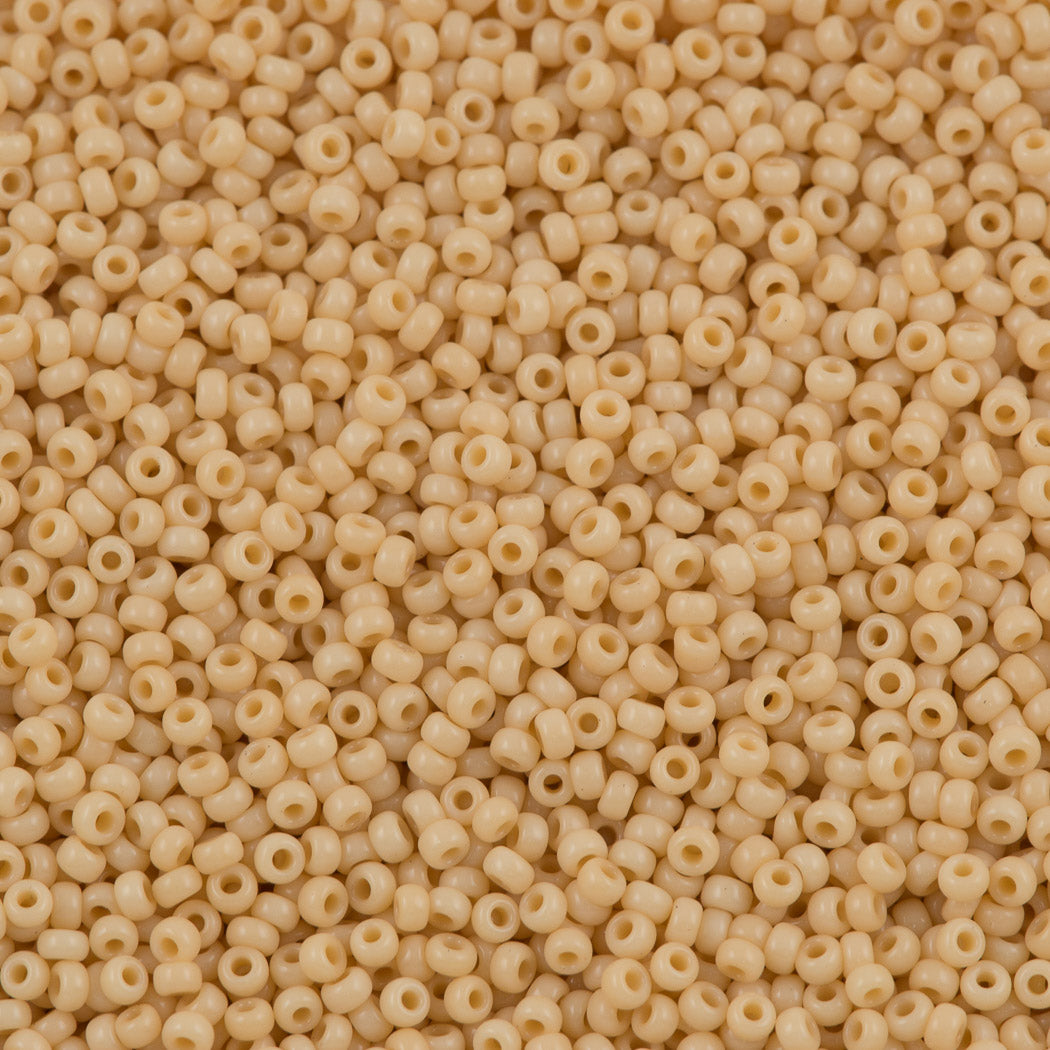 Miyuki Round Seed Bead 11/0 Opaque Tan (493)