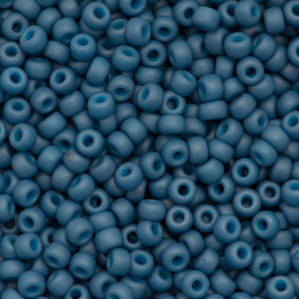 Miyuki Round Seed Bead 11/0 Opaque Matte Denim (2074)