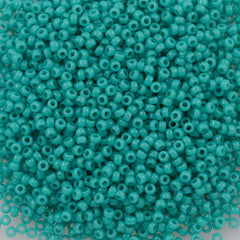 Miyuki Round Seed Bead 15/0 Opaque Turquoise 2-inch Tube (412)