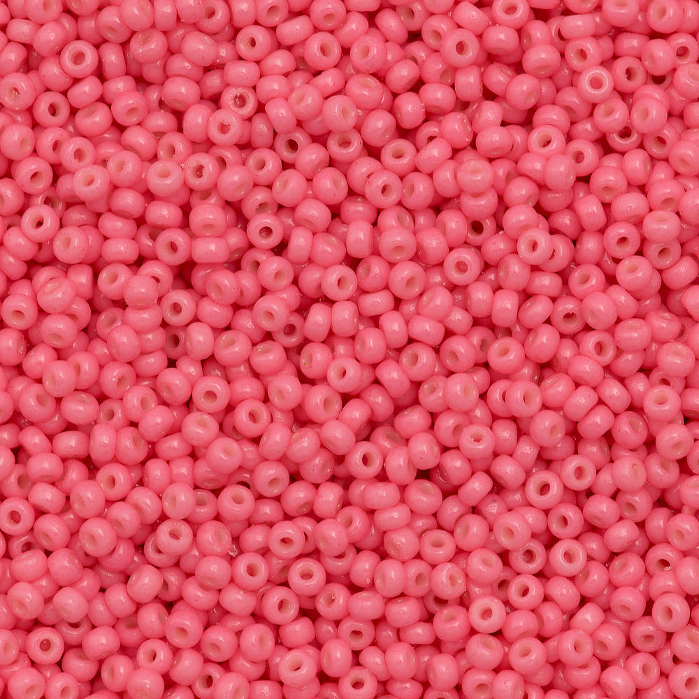 Miyuki Round Seed Bead 15/0 Duracoat Dyed Opaque Guava 10g Tube (4465)