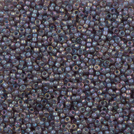 Miyuki Round Seed Bead 15/0 Aqua Lined Amethyst AB (360)