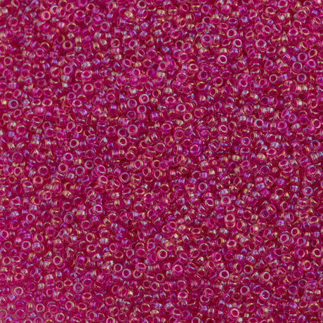 Miyuki Round Seed Bead 15/0 Fuchsia Rainbow (355)