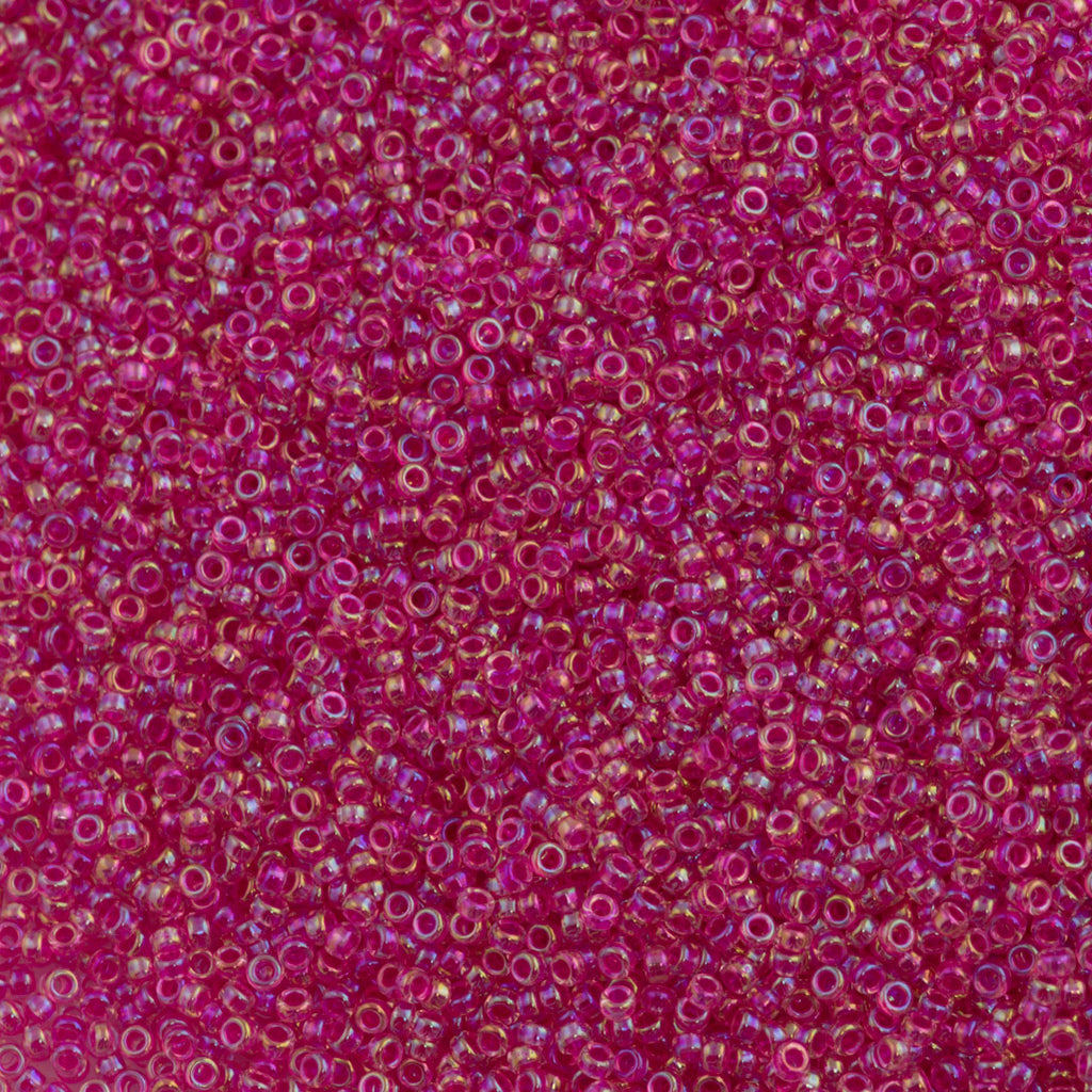 Miyuki Round Seed Bead 15/0 Fuchsia Rainbow (355)