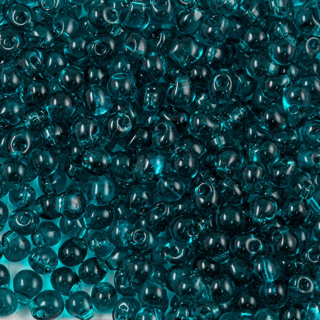 Miyuki Drop Fringe Seed Bead Transparent Teal 10g (2405)