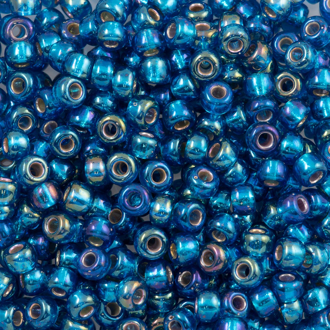 Miyuki Round Seed Bead 6/0 Silver Lined Capri AB (1025)