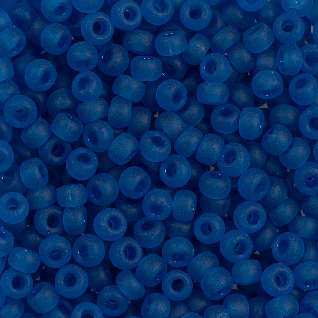 Miyuki Round Seed Bead 6/0 Transparent Matte Capri Blue (149F)