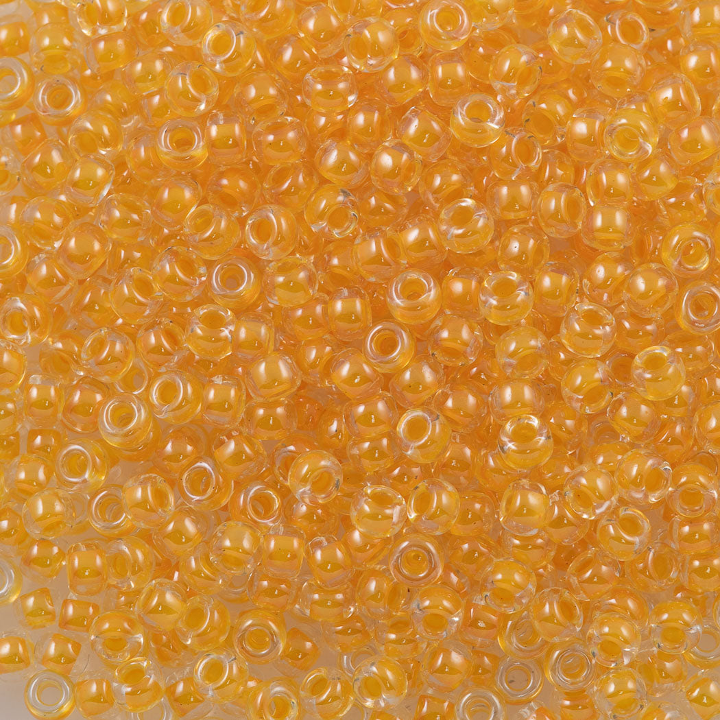 Miyuki Round Seed Bead 8/0 Inside Color Lined Canary Yellow (202)