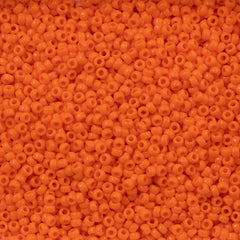 Miyuki Round Seed Bead 8/0 Opaque Orange 22g Tube (406)