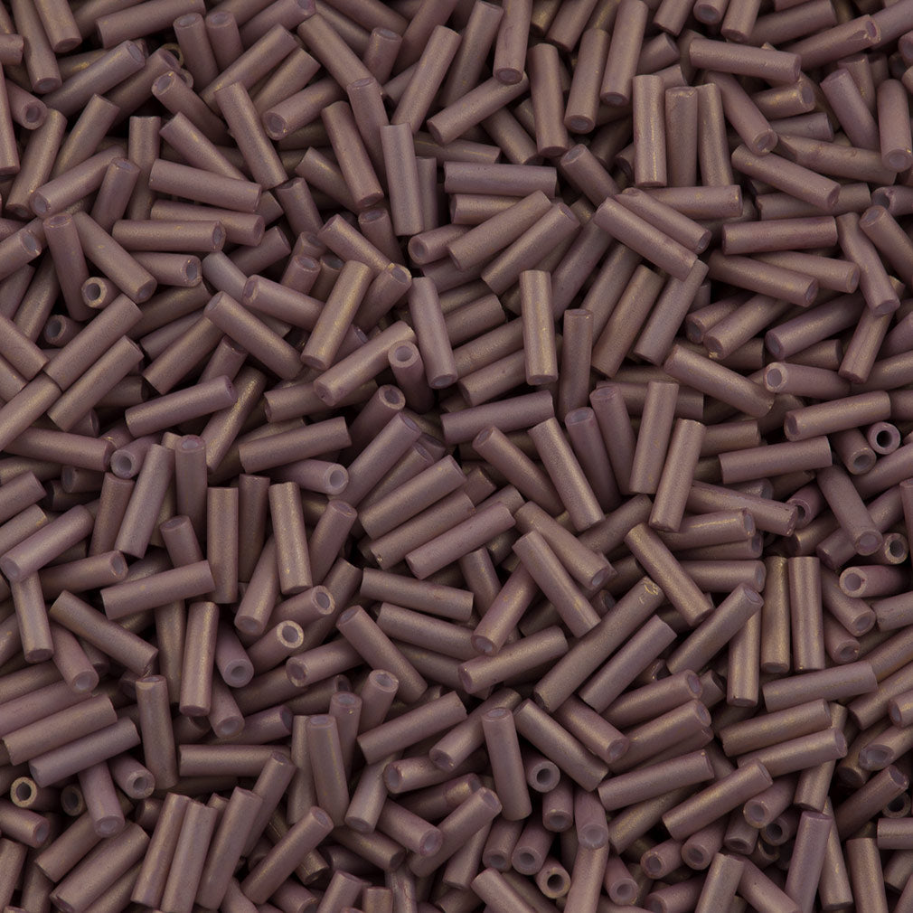 Miyuki 6mm Bugle Bead Opaque Matte Rose Beige (2034)