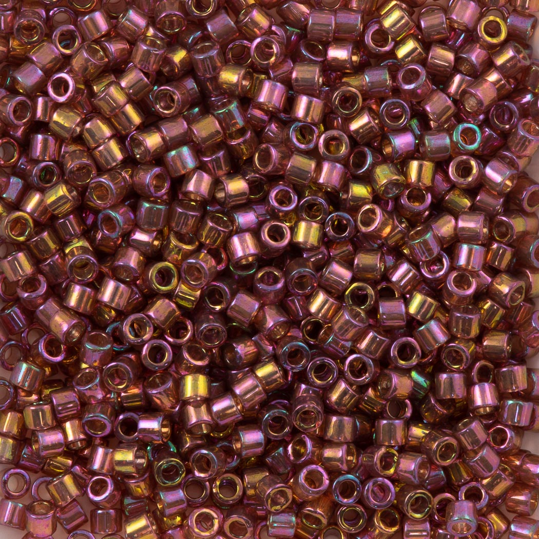 Miyuki Delica Seed Bead 10/0 Gold Red Luster DBM103