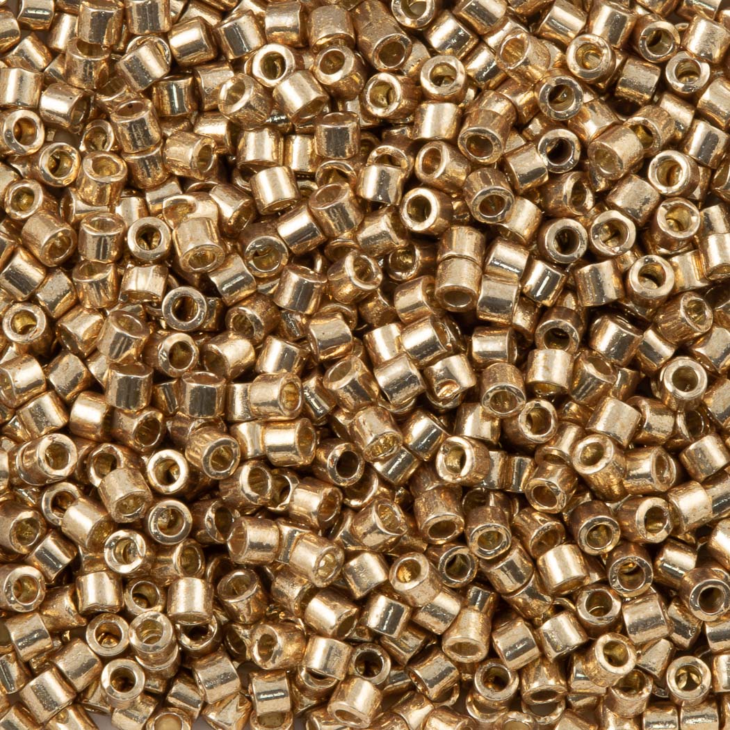 Miyuki Delica Seed Bead 10/0 Duracoat Galvanized Champagne 7g Tube DBM1834