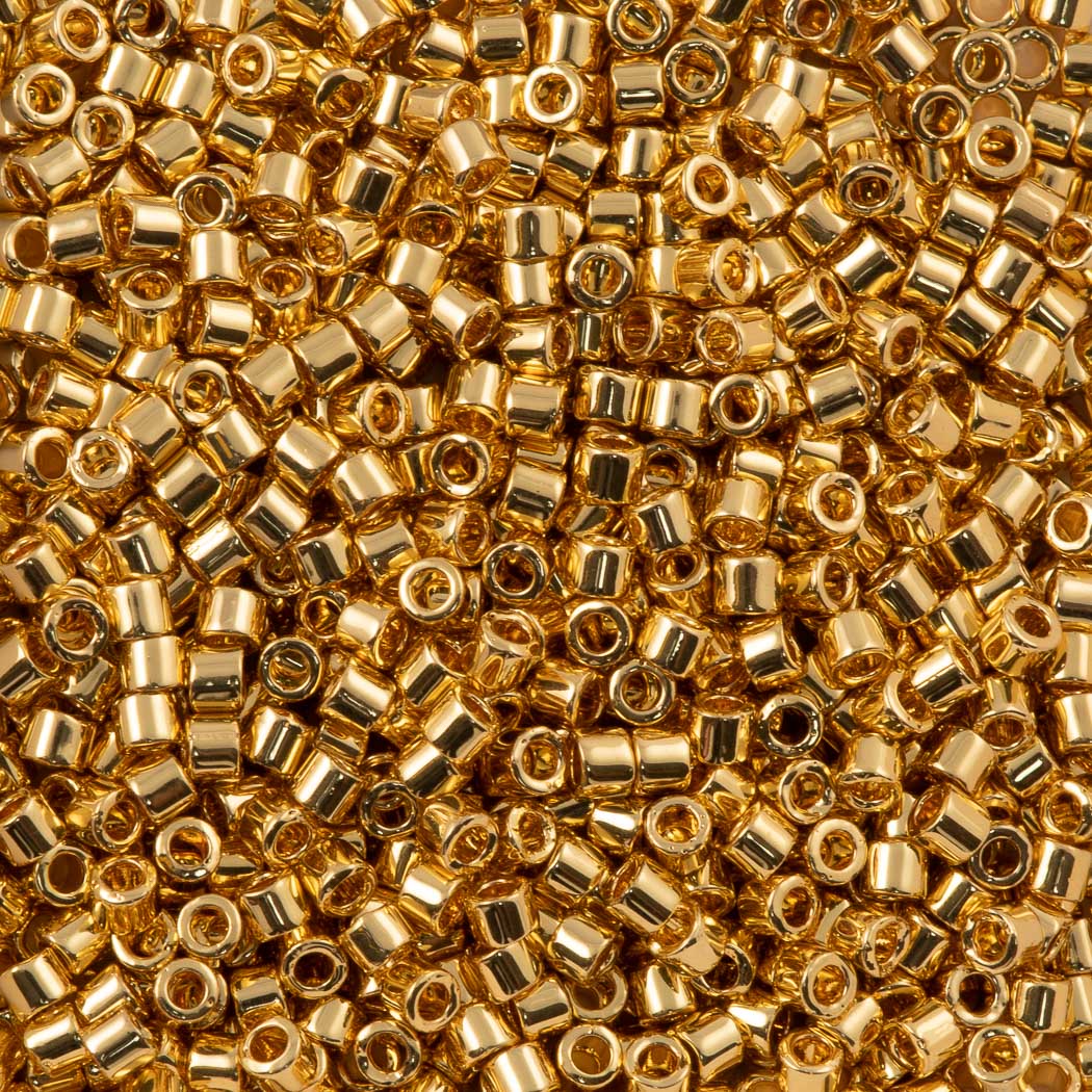 Miyuki Delica Seed Bead 10/0 Gold 24kt Plated DBM31