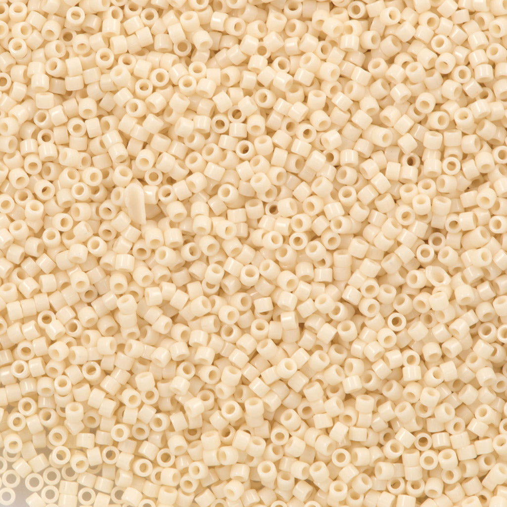 100g Miyuki Delica Seed Bead 11/0 Opaque Rich Cream DB732