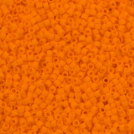 Miyuki Delica Seed Bead 15/0 Matte Mandarin Orange 5g DBS1583