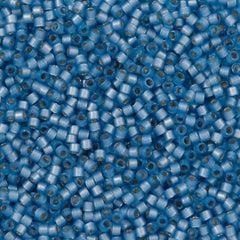 Miyuki Delica Seed Bead 11/0 Duracoat Dyed Semi-Matte Silver Lined Light Bayberry 2-inch Tube DB2176