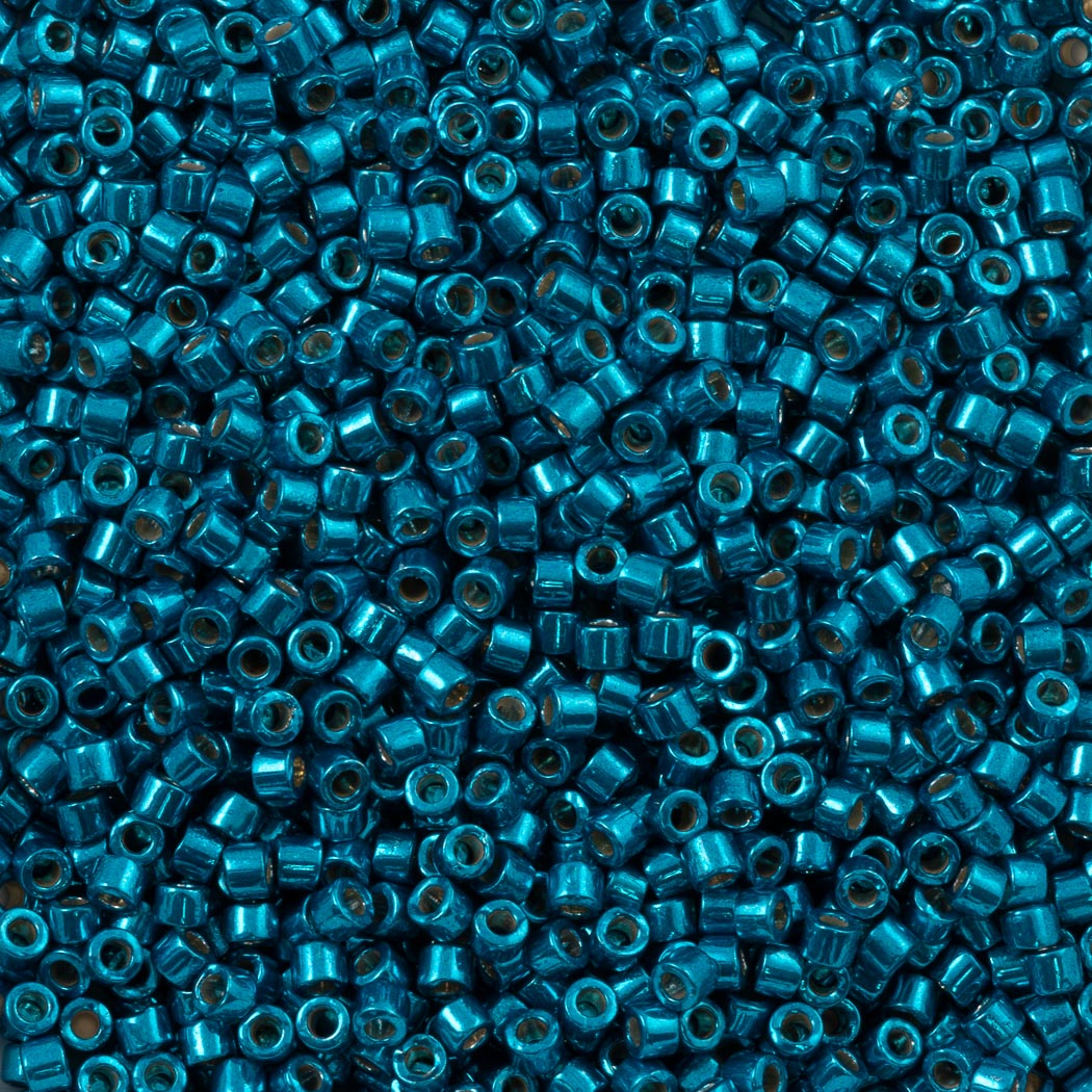 Miyuki Delica Seed Bead 11/0 Duracoat Galvanized Dark Capri Blue 2-inch Tube DB2514