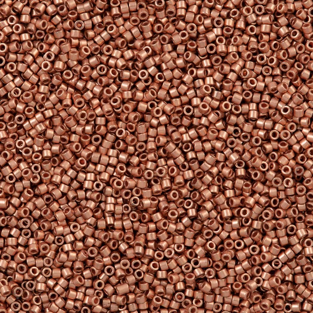 Miyuki Delica Seed Bead 11/0 Bright Copper Plated 2-inch Tube DB40