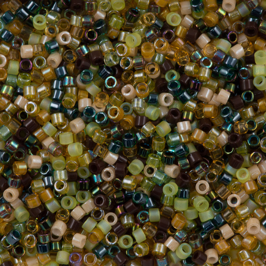 Miyuki Delica Seed Bead 11/0 Mix Earthtone 2-inch Tube (MIX7)