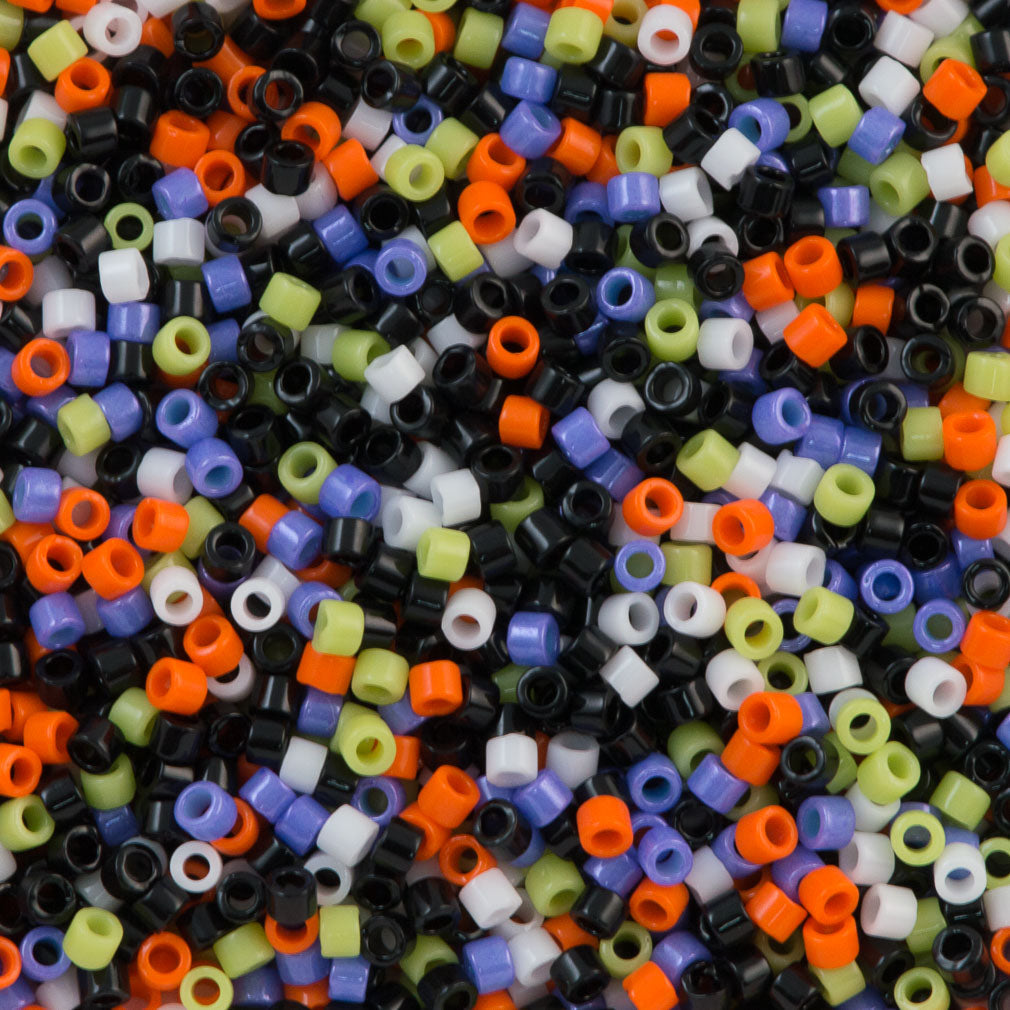 Miyuki Delica Seed Bead 11/0 Mix Trick Or Treat 2-inch Tube (9015)