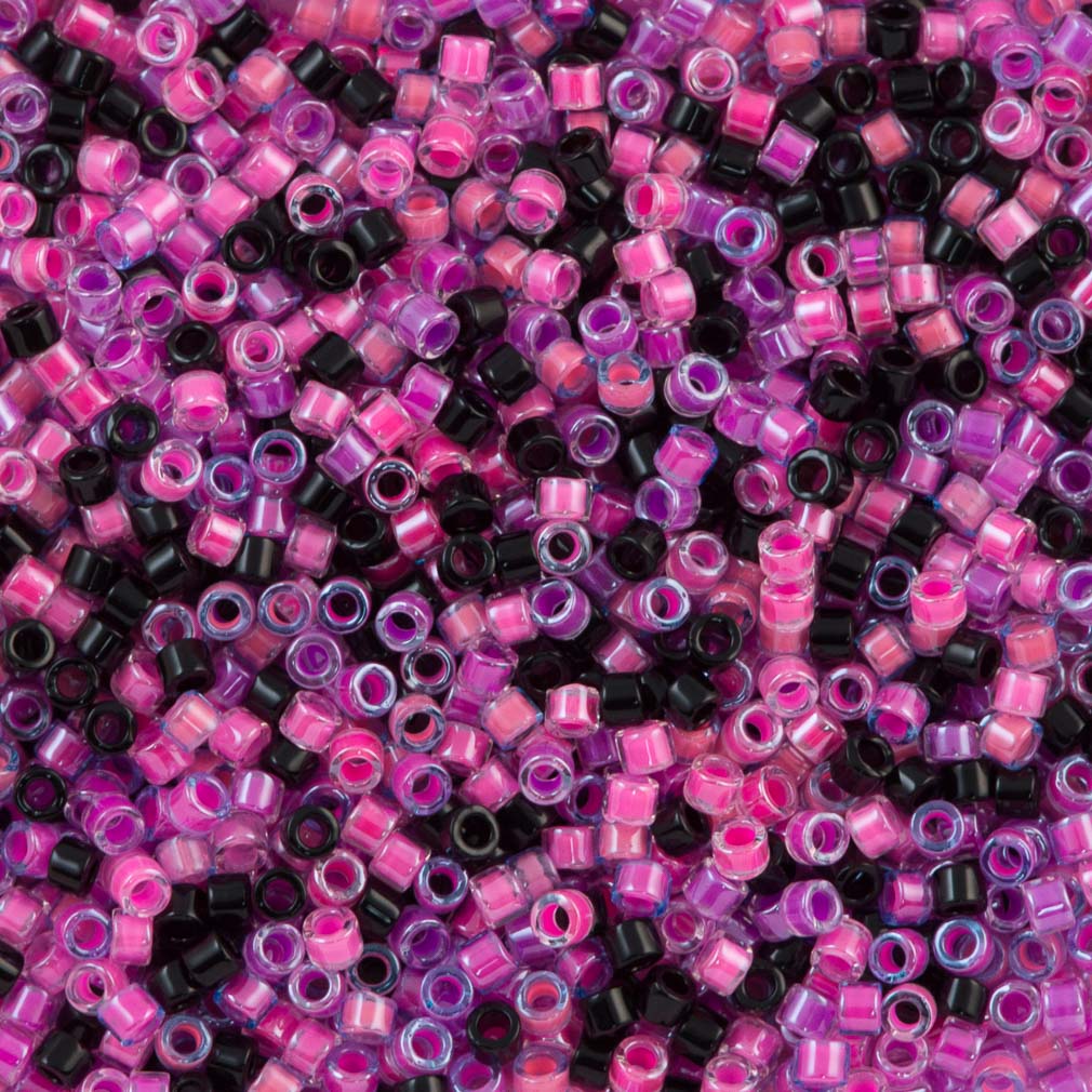 Miyuki Delica Seed Bead 11/0 Mix Sunset Glow 2-inch Tube (9096)