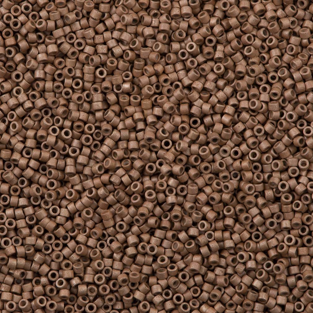 Miyuki Delica Seed Bead 11/0 Galvanized Matte Champagne 2-inch Tube DB1162