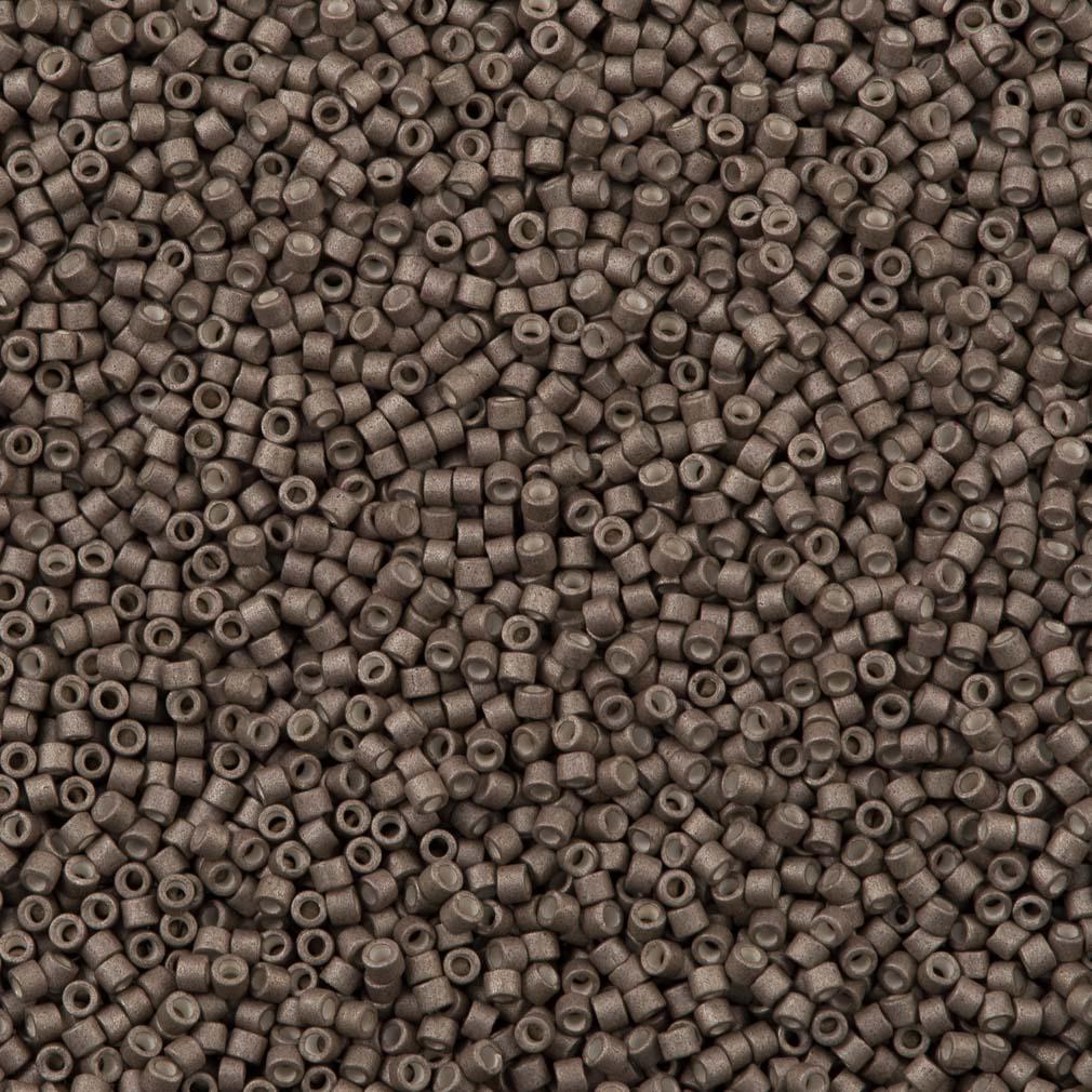 Miyuki Delica Seed Bead 11/0 Galvanized Matte Pewter 2-inch Tube DB1169