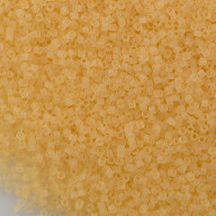 Miyuki Delica Seed Bead 11/0 Transparent Matte Crystal Ivory 7g Tube DB1272